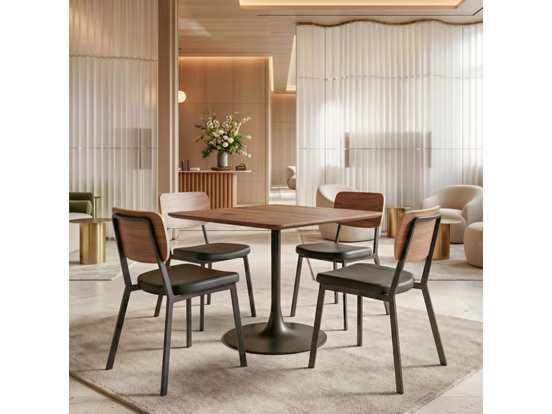 Ardenne Dining Chair Black & Brown 11