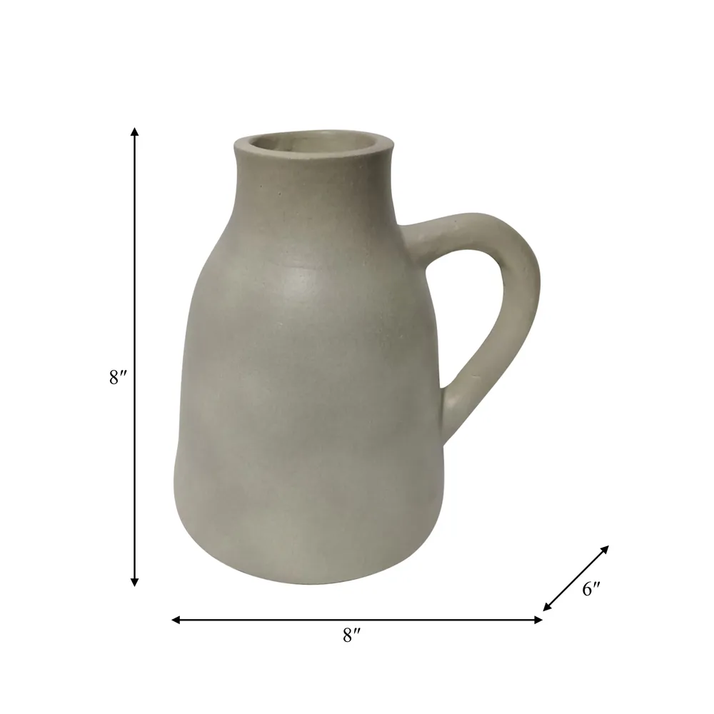 SHERMANCLIFF GREEN VASE 9 (IN)
