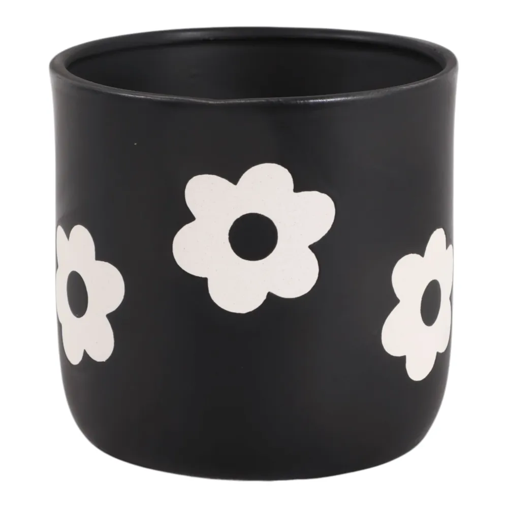 BELDENTON BLACK PLANTER 6 (IN)