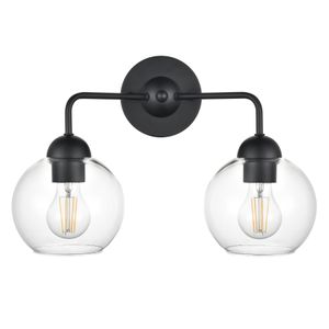 Astoria 15.75'' Wide 2-Light Vanity Light - Matte Black 2