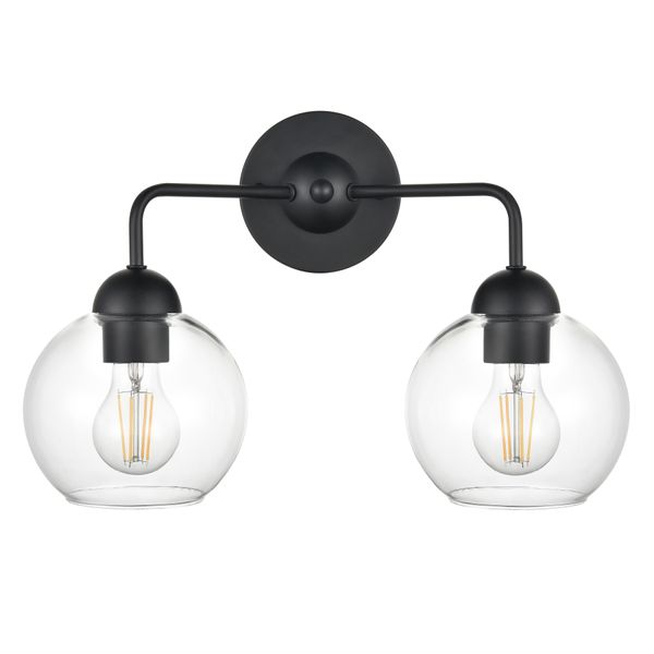 Astoria 15.75'' Wide 2-Light Vanity Light - Matte Black