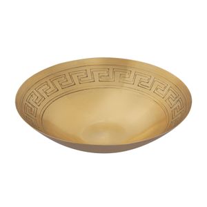 Greek Key Bowl - Set of 3 Brass 2
