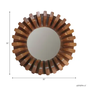 PAXFELL BROWN MIRROR 35 (IN) 8