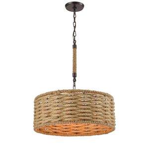 Weaverton 19'' Wide 3-Light Chandelier - Oil Rubbed Bronze 1