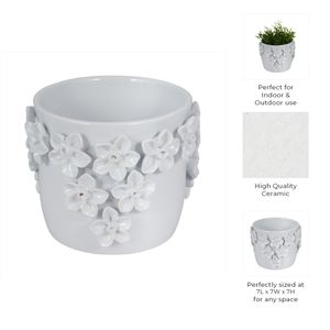 ELWINCROSS WHITE PLANTER 7 (IN) 8