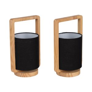 RHEA SET OF 2 BROWN LAMPS 11 (IN) 4