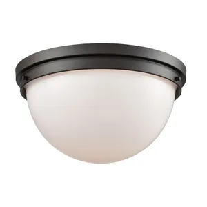 Beckett 14'' Wide 2-Light Flush Mount - Oil Rubbed Bronze 1