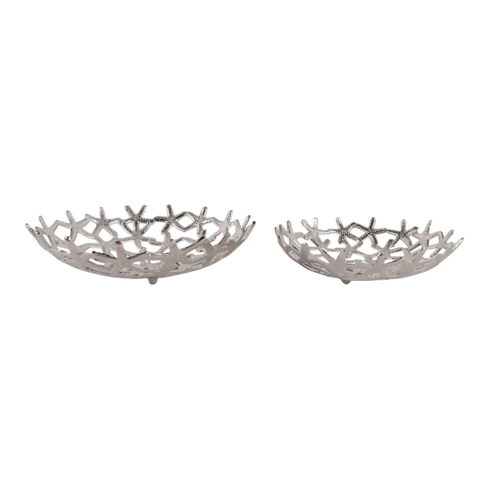 BELLCREST SET OF 2 SILVER BOWLS 5 (IN)