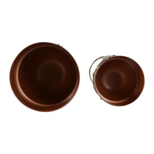 ELDONPORT SET OF 2 GOLD PLANTER 29 (IN) 8