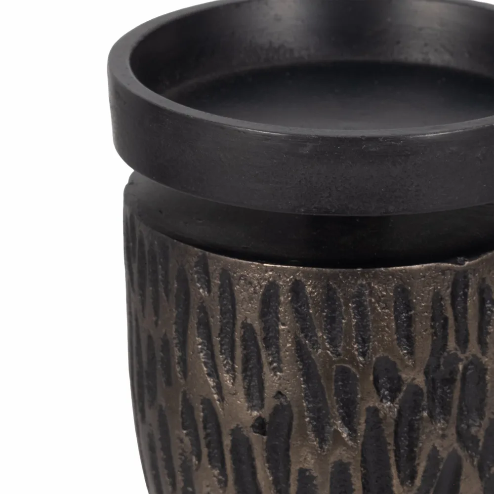GARNERFORD SET OF 3 BLACK CANDLE HOLDER 16 (IN)