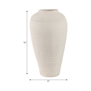 CANTONLAND WHITE VASE 17 (IN) 9