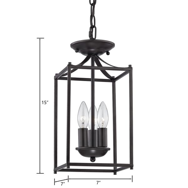 Foyer 7'' Wide 3-Light Mini Pendant - Oil Rubbed Bronze