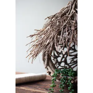 Hanging Tea Twig Bird House 3
