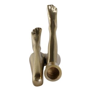 CLINTONMORE GOLD CANDLE HOLDER 6 (IN) 7