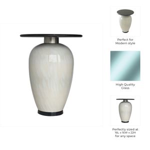 HALSEYBEACH WHITE TABLE 22 (IN) 10