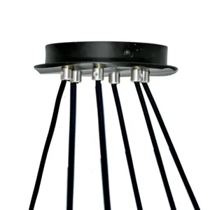 Flame 36'' Wide 12-Light Chandelier - Matte Black With Chrome 3