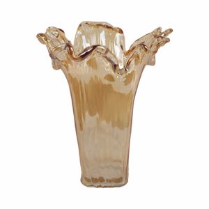 CLAYMORE BROWN GLASS VASE 15 (IN) 5