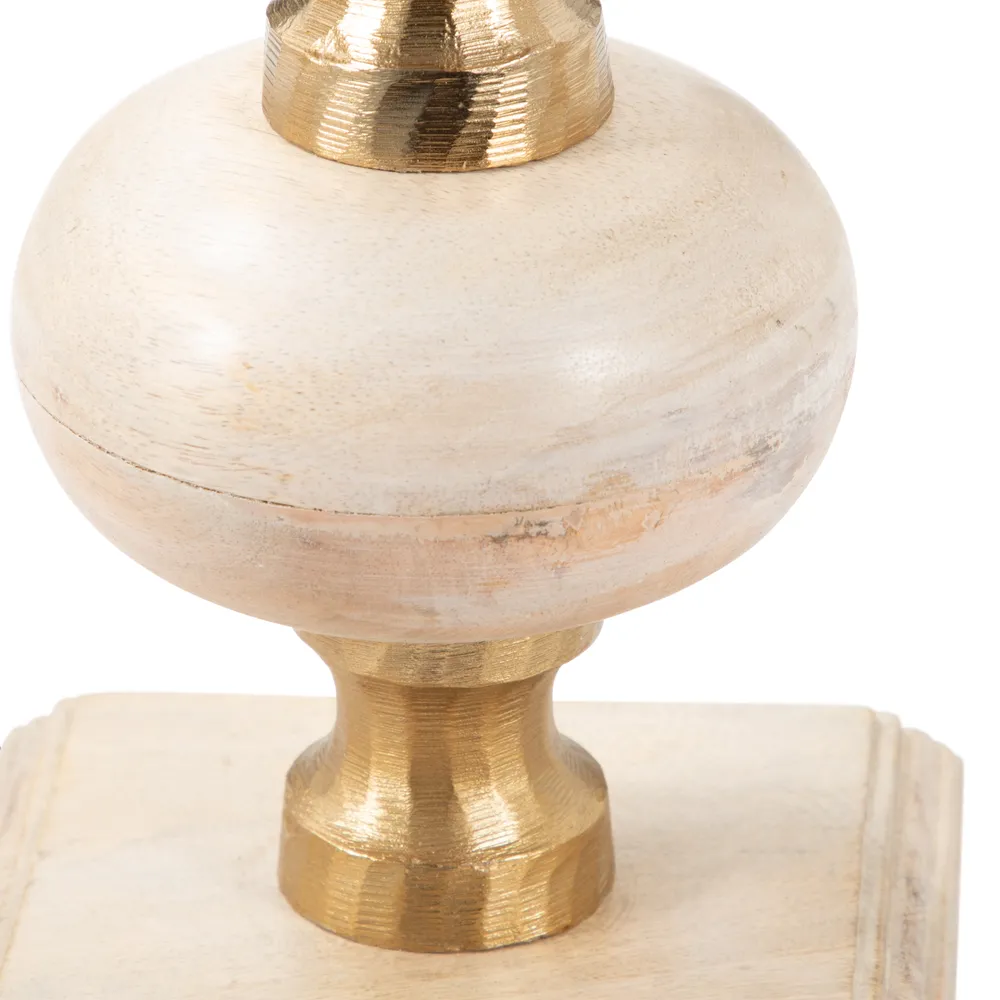 JULIANROSE SET OF 3 BROWN CANDLESTICK 23 (IN)