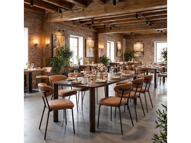 Rorun Dining Chair Brown 2