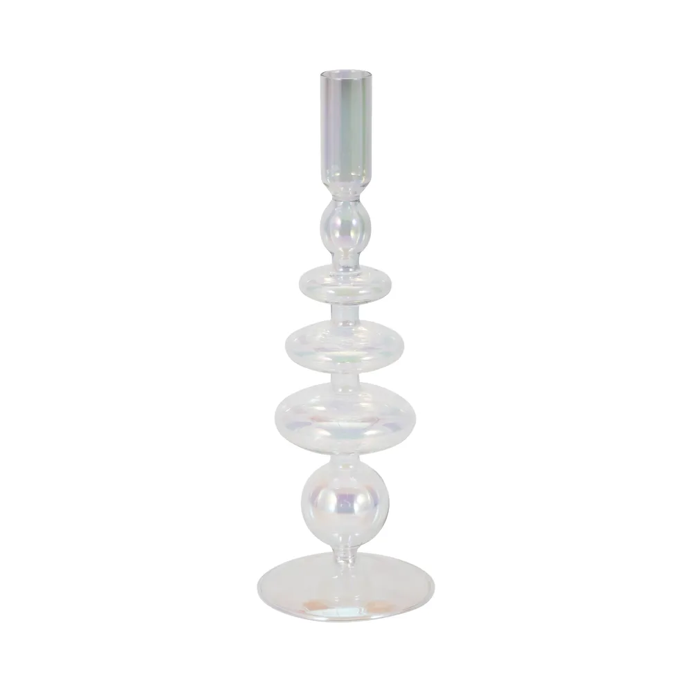 ELLENLAND CLEAR CANDLE HOLDER 11 (IN)