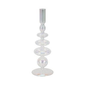 ELLENLAND CLEAR CANDLE HOLDER 11 (IN) 1