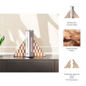 ALECSHAW SET OF 2 IVORY BOOKENDS 7 (IN) 9