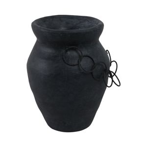 TILTONBEACH BLACK VASE 10 (IN) 4