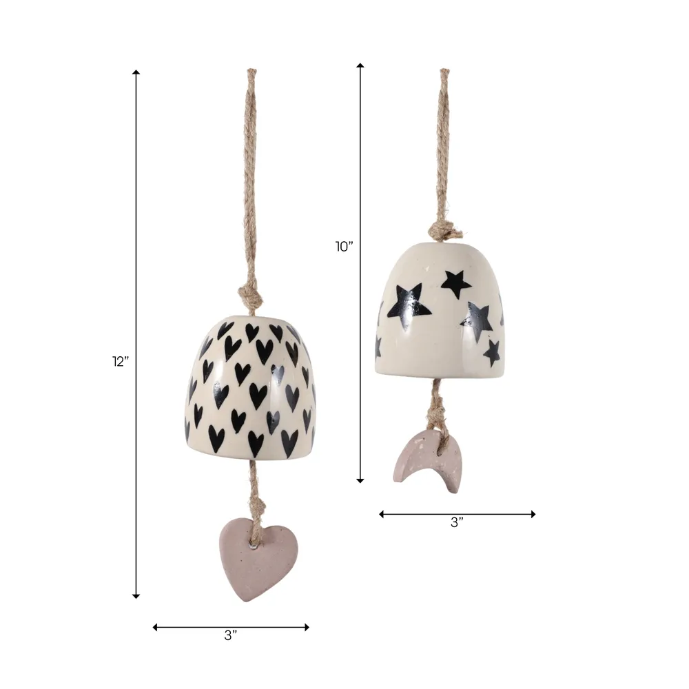 LENNONWIND SET OF 2 IVORY BELL 12 (IN)