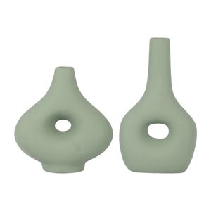 HORTONCROSS GREEN VASE 9 (IN) 9