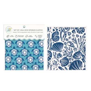Turtles blu Eco Sponge Cloths (Set of 2) 6