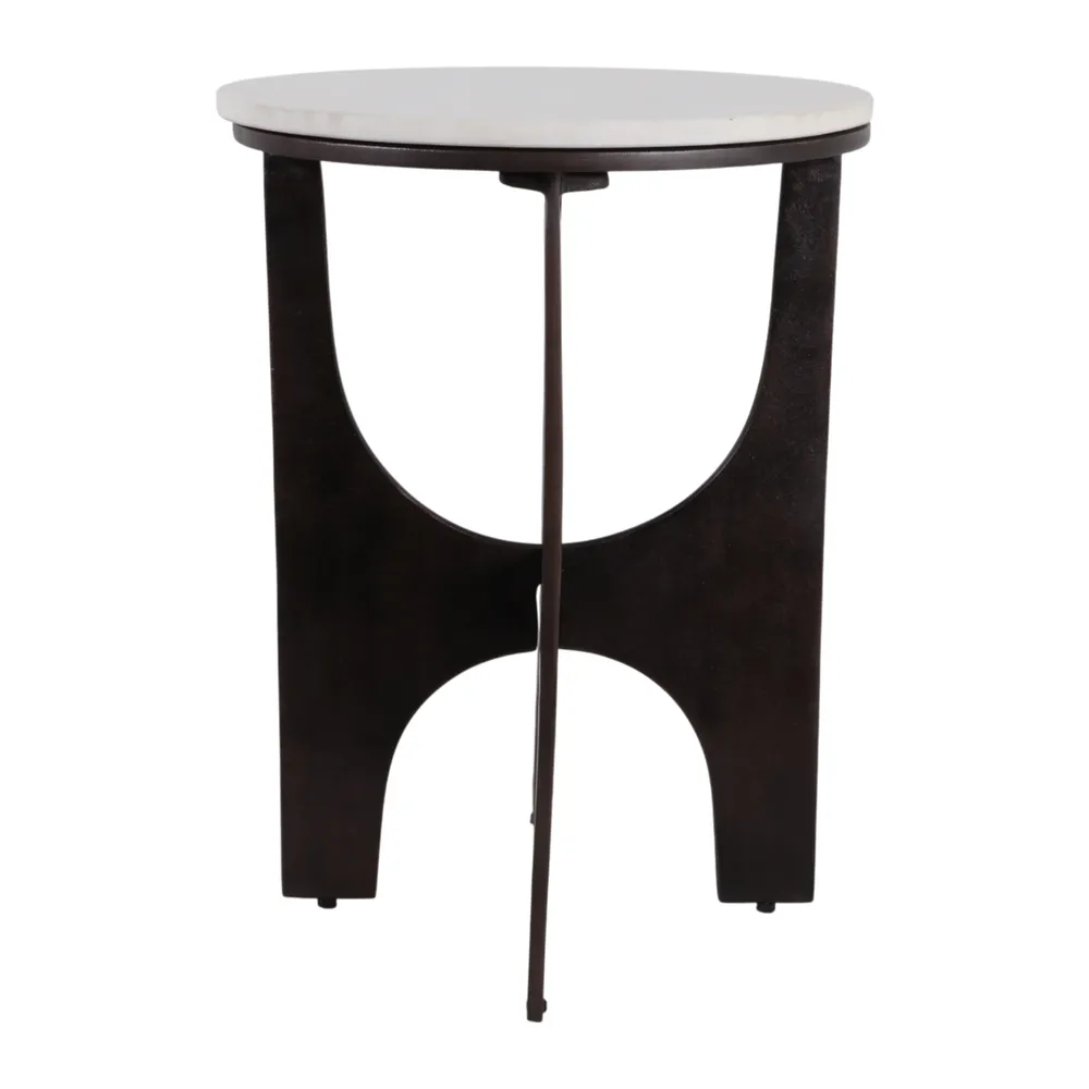 GARSONFIELD WHITE TABLE 22 (IN)