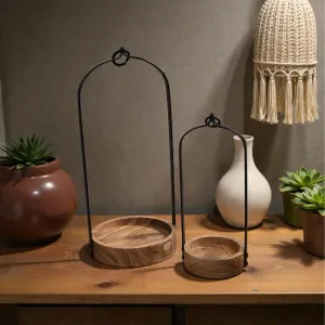 Droplet Loop Lanterns Set of 2 L - 6x6x14in S - 4x4x10in 2