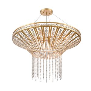 Fantania 36'' Wide 8-Light Chandelier - Champagne Gold 3