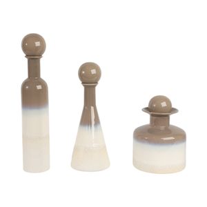 RAYMONDRUN SET OF 3 IVORY VASES 21 (IN) 3