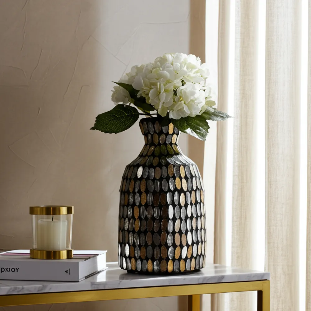 ENSLEYRIDGE BRONZE GLASS VASE 7 (IN)