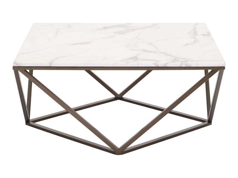 Tintern Coffee Table White & Antique Bronze 3