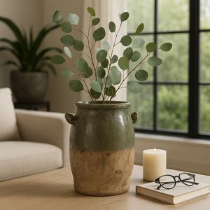 EVANDERWICK GREEN VASE 12 (IN) 12