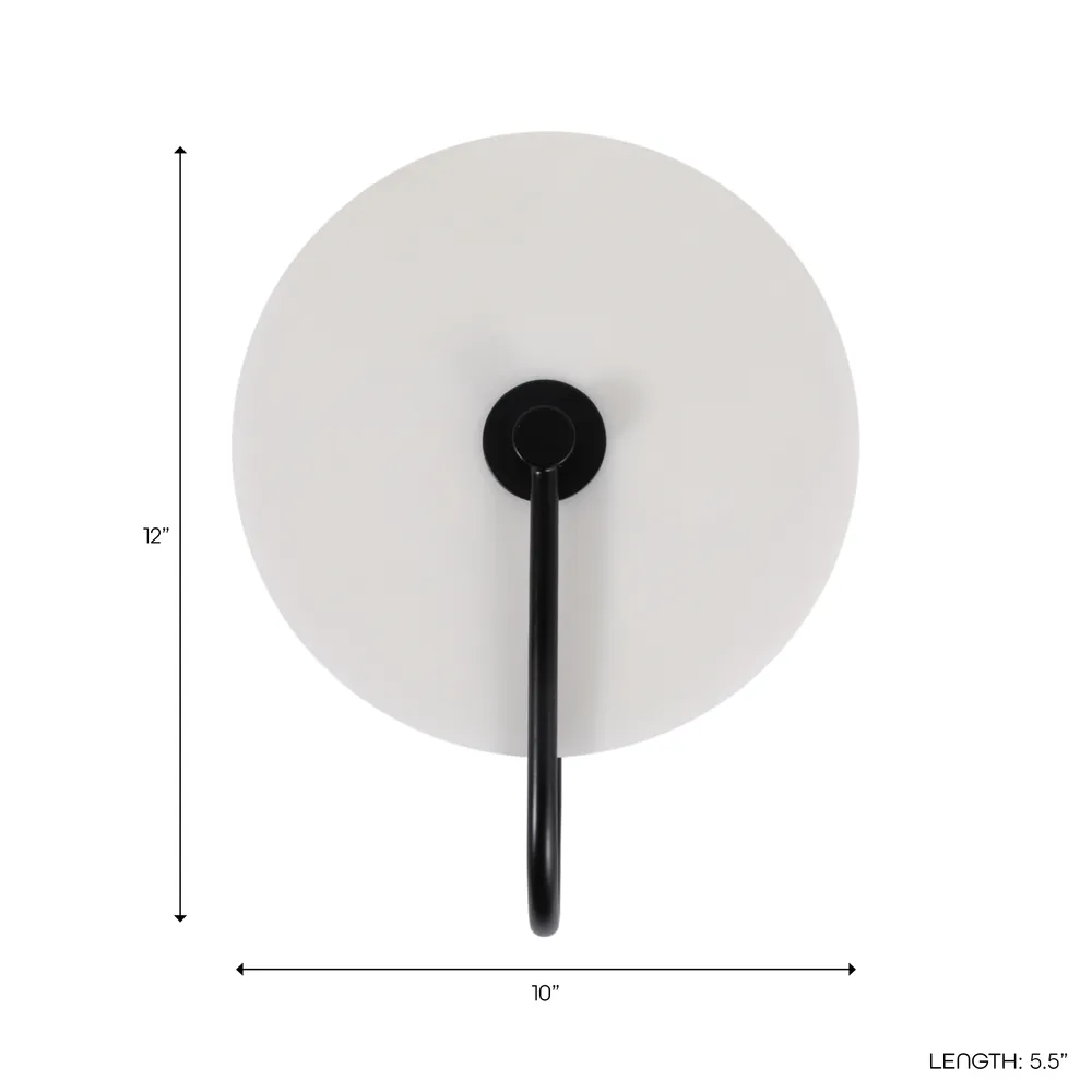 HARPERSIDE WHITE SCONCE 12 (IN)