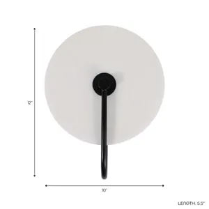 HARPERSIDE WHITE SCONCE 12 (IN) 9