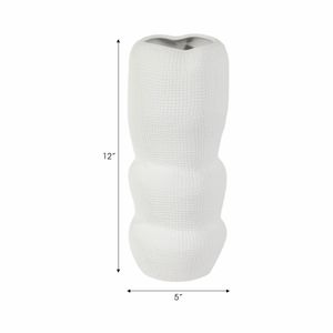 REGANWIND WHITE VASE 12 (IN) 9