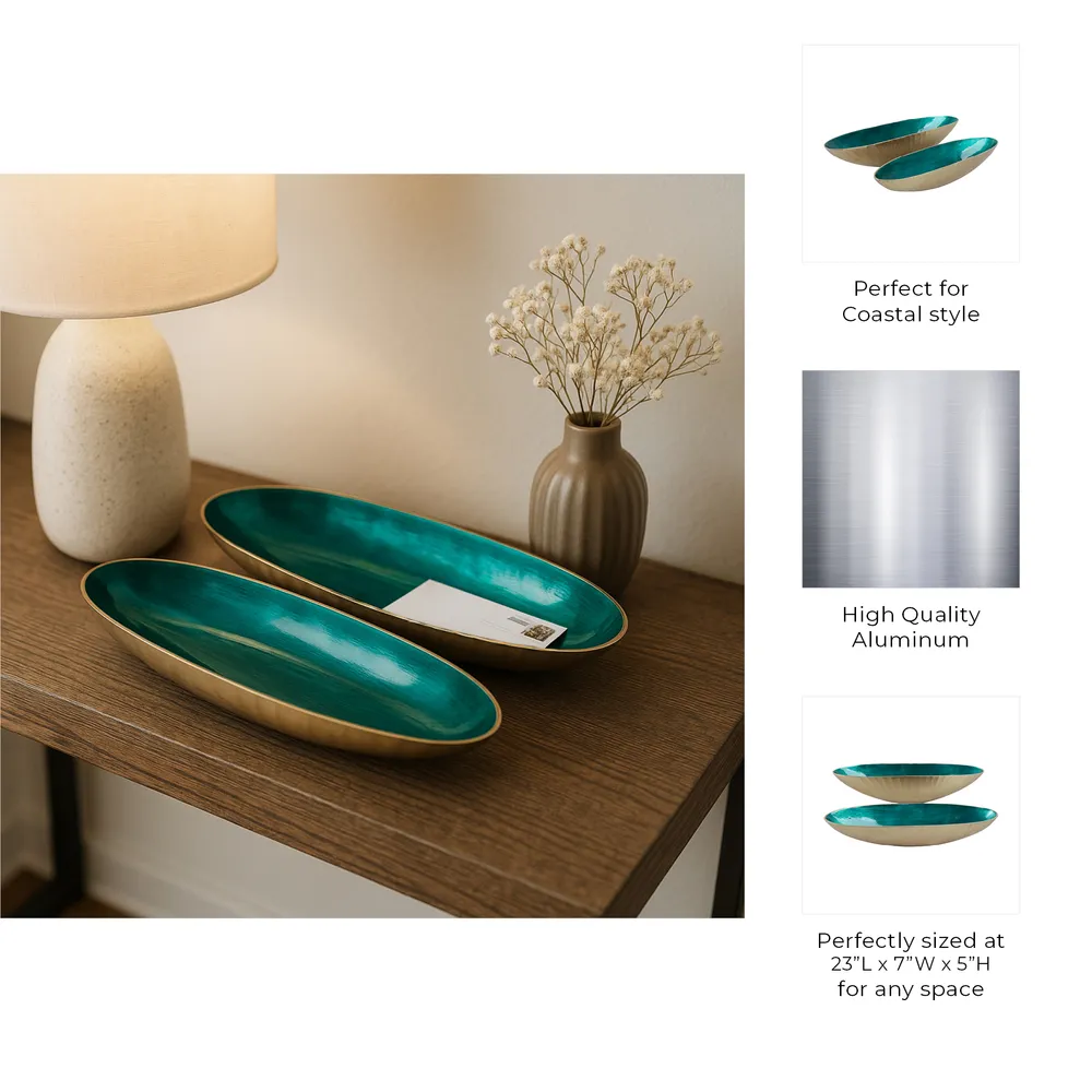 DEMPSEYFORD SET OF 2 GOLD BOWLS 5 (IN)
