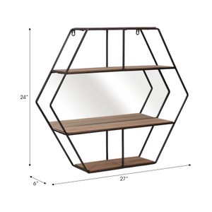 GARFIELDLEY BROWN WALL SHELF 24 (IN) 7