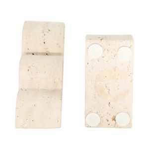 GLASTONHAVEN SET OF 2 TAN BOOKENDS 6 (IN) 6