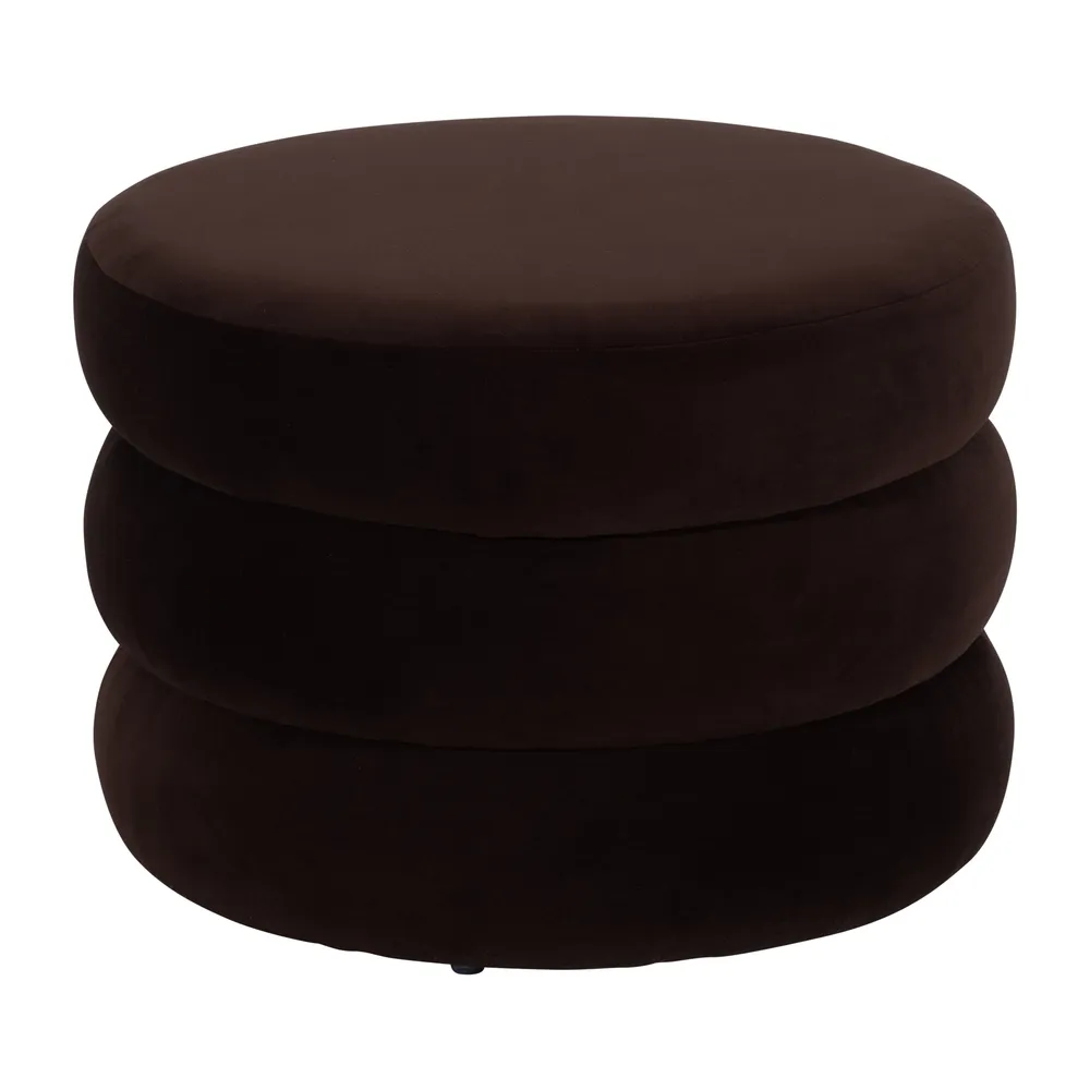 PEARLMILL BROWN OTTOMAN 17 (IN)