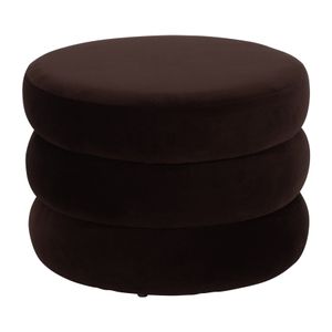 PEARLMILL BROWN OTTOMAN 17 (IN) 3