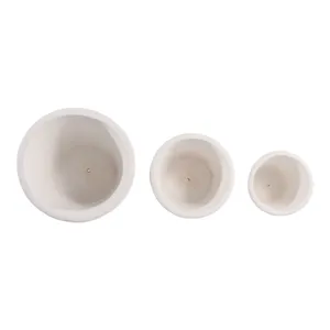 INGRIDLEY SET OF 3 WHITE PLANTER 13 (IN) 8