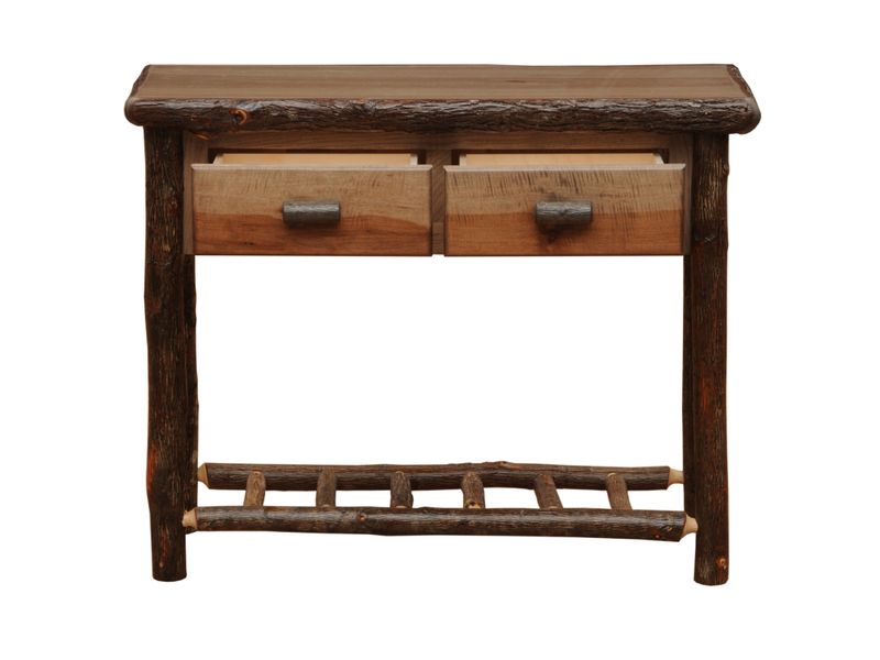 Hickory Two Drawer Sofa Table - Slate 5