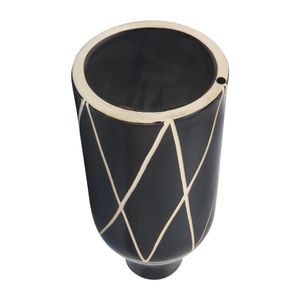 FENTONMOOR BLACK VASE 16 (IN) 5