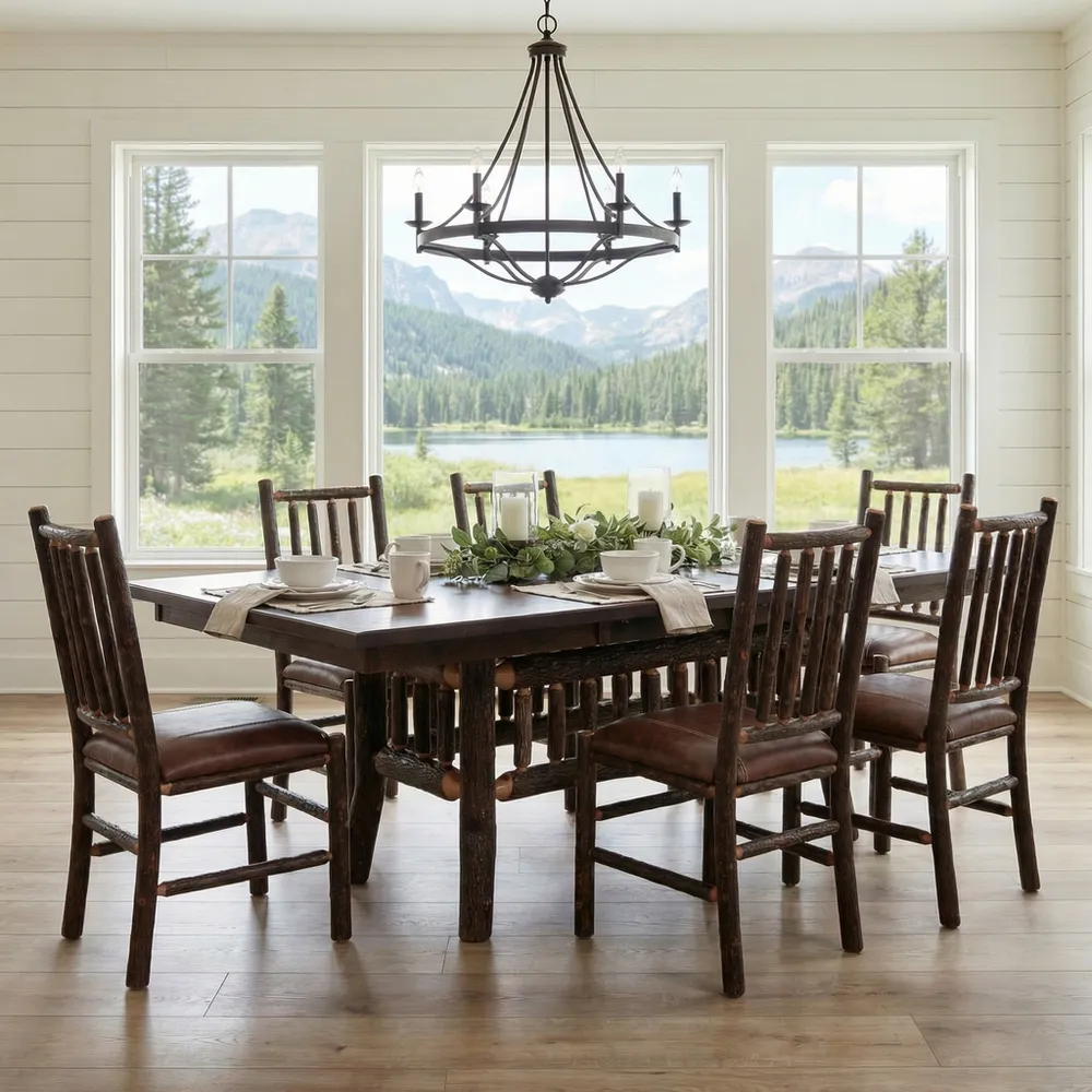 Appalachian Extension Dining Table - Antique Oak Top