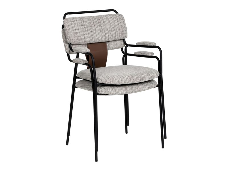 Couva Dining Chair Gray Tweed 8